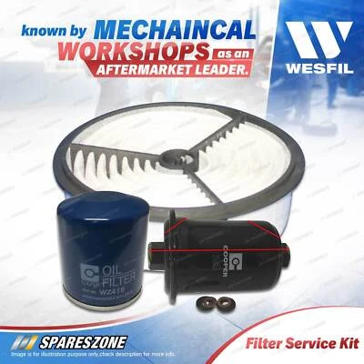 Wesfil Oil Air Fuel Filter Service Kit for Toyota 4 Runner Hilux VZN130 3.0L V6 - image 1 of 2