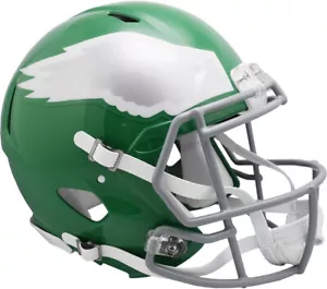 NFL Philadelphia Eagles Alternate Authentique Taille Originale Vitesse Casque - Photo 1/1