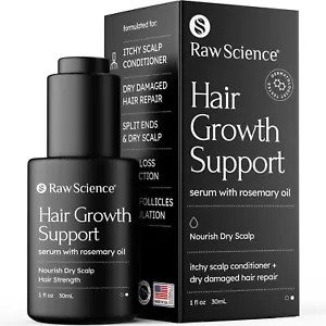 Biotin Keratin Rosemary Oil Hair Growth Serum with Caffeine Coconut Avocado 1oz - Picture 1 of 7