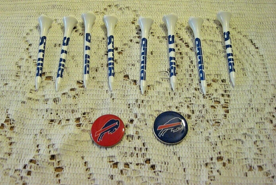 ПОДАРОЧНЫЙ НАБОР ДЛЯ ГОЛЬФА BUFFALO BILL 8 футболок для гольфа - 2 МАРКЕРА МЯЧЕЙ, (ИЗ УПАКОВКИ) НОВЫЙ - Изображение 1 из 1