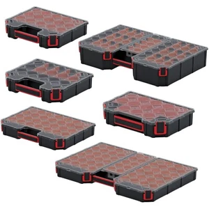 DIY Storage Carry Case Organiser Compartment Parts Screws Tool Box - Picture 1 of 50