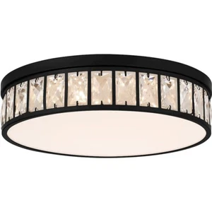 Quoizel Gibson Flush Mount, Matte Black/Clear - GIB1615MBK - Picture 1 of 1