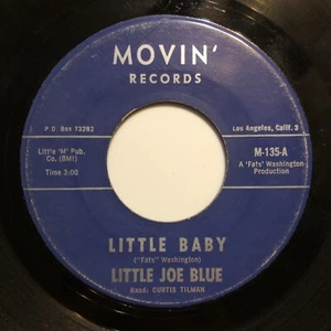 LITTLE JOE BLUE Little Baby / Baby Look At You 7” 1965 Movin M-135 BLUES RARE - Picture 1 of 2