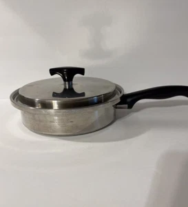 Vintage Kitchen Craft 8" Pfanne mit Deckel 3-lagig Edelstahl Made in USA - Bild 1 von 11