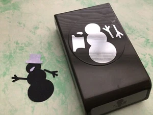 Rare STAMPIN UP! Christmas Builder Snowman Card Craft Punch Cutter - Picture 1 of 5
