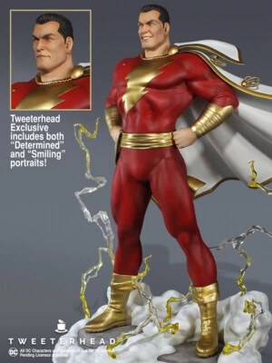 Estatua exclusiva de Superpoderes de Superman DC Comics de Tweeterhead Shazam Foto 1 de 4
