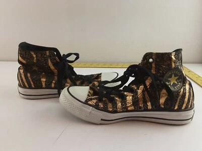 CONVERSE MUJER TALLA 6 544865F HI NEGRO/ORO CEBRA ALL STAR Foto 1 de 4