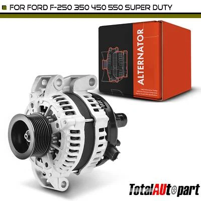 Alternador para Ford F-250 Super Duty 2008-2010 6,4 L 200A 12 V CW polea de 8 ranuras Foto 1 de 4