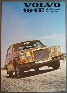 Original Vintage Volvo Model 164E 4-Door Sedan Car Dealer Brochure Sweden - Picture 1 of 1