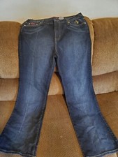 Baby Phat Jeans Women Size 16 Dark Wash Blue Denim
