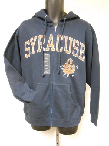 NEW Syracuse Orangemen Adult Mens Size XL XLarge Hoodie Full-Zip Jacket Cover
