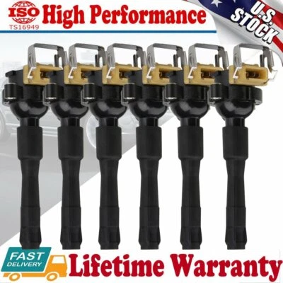 Paquete de bobinas de encendido UF300 de 3 pines para BMW E46 E39 X5 Z8 E36 L6 325 330 328 525i 540i Foto 1 de 4