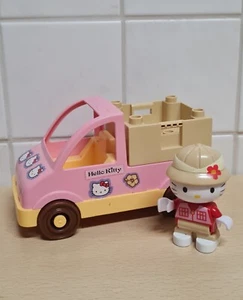 Lego Duplo "Hello Kitty" kompartibel Transporter mit Kastenaufsatz Kitty Figur - Bild 1 von 8