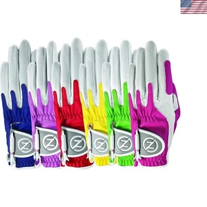 Stylish Ladies Synthetic Palm Golf Gloves - 6-Pack Set for Gripping Precision - Picture 1 of 2