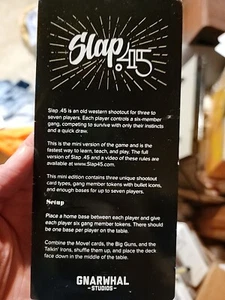 NEU Slap .45 Kartenspiel Gnarwhal Studios Old Western Shootout 3-7 Spieler - Bild 1 von 4