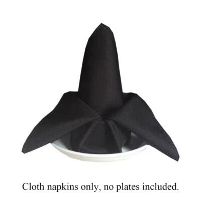 Plain Napkin Polyester Cotton Wedding Tableware Cloth Linen Dinner Party Fabric✔ - Image 1 of 4