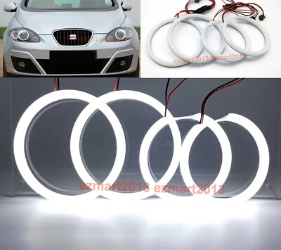 Anillo halo LED algodón para SEAT Altea León Mk2 1P faro xenón 05-15 ojo de ángel Foto 1 de 4