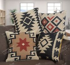4 Pcs Lot Home Decor Jute Kilim Rugs 18 x 18 in Cushion Room Pillow Cover Cases