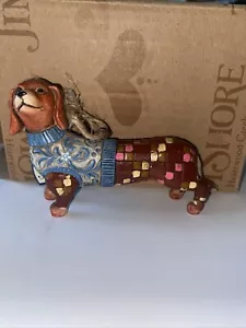 Jim Shore Heartwood Creek 2007 Enesco Dackel Hund hängende Ornament OVP - Bild 1 von 6