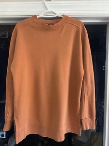 Gap Damen Medium Tall Pullover Tunika Stehkragen Schlitz Seiten Kupfer Farbe - Bild 1 von 14