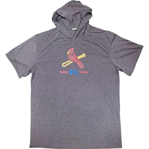 ST. LOUIS CARDINALS ADULT SHORT-SLEEVE HOODED PULLOVER SGA 7-9-22 BRAND NEW!!! Cover