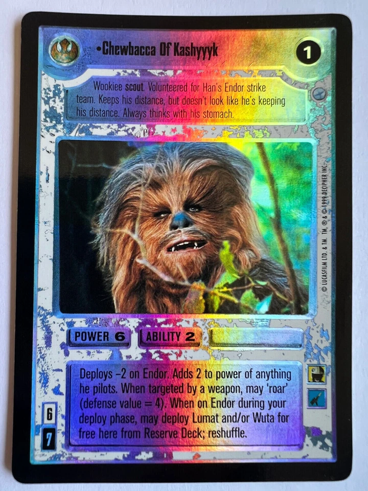 Star Wars CCG Endor Chewbacca Of Kashyyyk Foil - Image 1 of 1