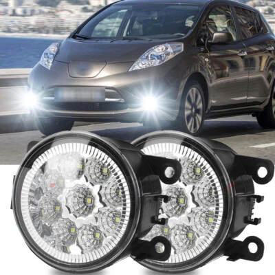 Clear Fog Lights Lamp For Nissan Leaf 2011 2012 2013 2014 2015 2016 Replacement - Image 1 of 4