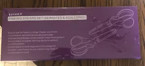Fabric Dressmaking Scalloped & Serrated Shear Set Of 2 - Picture 1 of 2