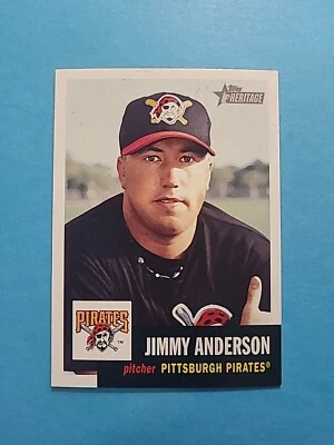 JIMMY ANDERSON 2002 TOPPS HERITAGE BASEBALL CARD # 258 H4050 - Image 1 of 2