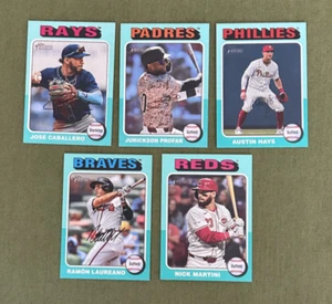 2024 Topps Heritage High Number Various Aqua Border Card (7) LOT - Picture 1 of 4
