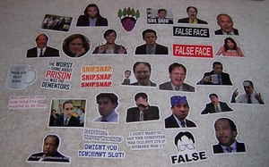 "The Office" TV Show Aufkleber Lot Dwight Jim Stanley etc. - Bild 1 von 5