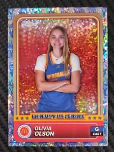 2024 Topps Chrome Mcdonalds Olivia Olson Mcflurry Refractor Rookie Michigan #58 - Picture 1 of 4