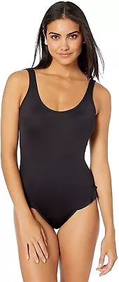 Traje de baño Kenneth Cole Reaction para mujer 243608 pierna con volantes de una pieza talla S Foto 1 de 3
