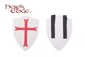 Escudo de espuma gruesa cruzado medieval cruz roja para cosplay y larp totalmente nuevo - Imagen 1 de 1