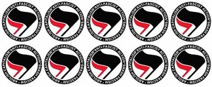 10x40mm Smash Fascism Vinilo Pegatinas antifa activista trump político portátil - Imagen 1 de 1