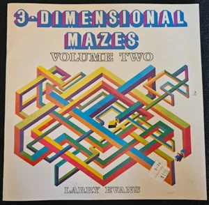 3-Dimensional Mazes Volume Two, Larry Evans. A Troubadour Press Puzzlebook 1977. - Picture 1 of 3