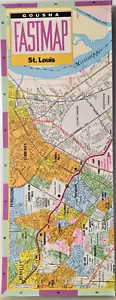 St. Louis, Missouri - Gousha Laminated Fastmap - Picture 1 of 5