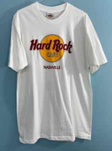 Camisa De Colección Años 90 Hard Rock Café Nashville Puntada Única Gráfico Logo GRANDE EE. UU. - Imagen 1 de 8