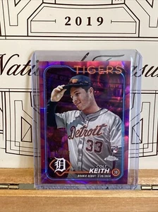 2024 Topps Chrome Update Colt Keith Debut Magenta/Purple Lava Lamp Refractor/299 - Picture 1 of 2