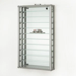 Wandvitrine IP Sammlervitrine Glasvitrine Wand hängend Alu abschließbar 50 cm - Bild 1 von 3