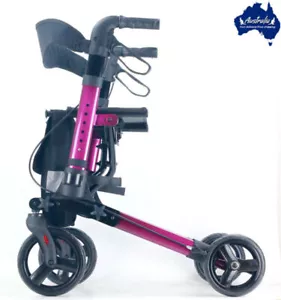Mobility Rollator Walking Frame with Seat Back Bag Aluminium lightweight - Picture 1 of 11