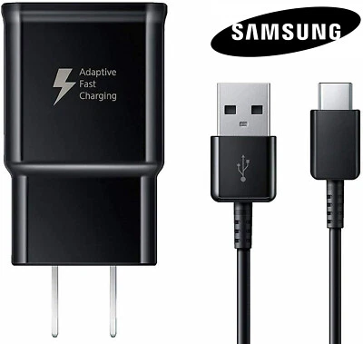 Fast Wall Charger Plug + USB Type C Cable For Samsung Galaxy Note 10 S8 S9 S10 - Image 1 of 4