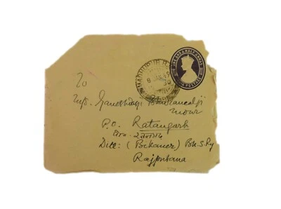 Old Original Vintage Collectible British Indian Time Letter Handwritten. i6-38 - Image 1 of 4