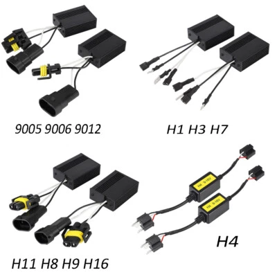 H1/H3/H4/H7/H11/9005 LED Scheinwerfer Canbus Decoder Anti-Flicker Error Resistor