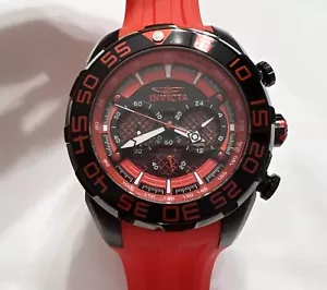 INVICTA Speedway Chronograph Tritnite Watch Model 26310 Red Black - Picture 1 of 6