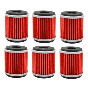 6X Oil Filters for Yamaha YFZ450 YFZ450R WR250F YZ250F YZ450F WR450F YFM250R - Picture 1 of 4