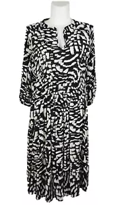 Alba Moda Kleid Größe 46 Freizeitkleid Sommerkleid Cocktailkleid Schwarz Weiß - Bild 1 von 6