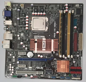 ASUS P5E-VM HDMI Sockel 775 retro Mainboard + Intel Core 2 Duo E8500 + 2GB RAM - Afbeelding 1 van 3