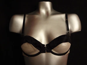 Victoria's Secret sehr sexy BALCONNET-BH schwarz und transparent ungefüttert neu mit Etikett - Bild 1 von 2