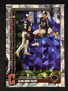 2025 Topps Incoming! Slam-Dunk Talent Cleveland Guardians #26 Silver Crackle - Picture 1 of 2